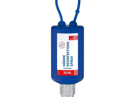 50ml Bumper Hand-Desinfektionsspray, DIN EN 1500, Body Label Blau TK Gruppe® Grosshandel 