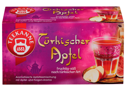 Teekanne Türkischer Apfel 55g, 20 Beutel