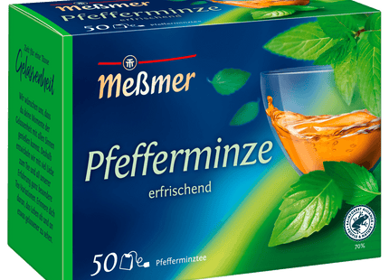 Meßmer Pfefferminz 112g, 50 Beutel