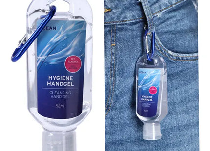 52ml Hygiene-Handgel mit Karabiner – Ideal für Unterwegs TK Gruppe® Grosshandel 