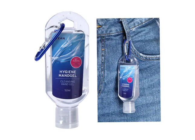 52ml Hygiene-Handgel mit Karabiner – Ideal für Unterwegs TK Gruppe® Grosshandel 