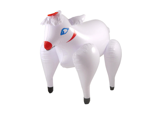 54 cm aufblasbares Schaf, großes Tier für Party und Spaß, Luftmatratze TK Gruppe® Grosshandel 
