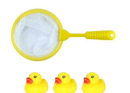 5Er Set Enten Mit Netz, 2,5-3 cm, Badespielzeug für Kinder TK Gruppe® Grosshandel 