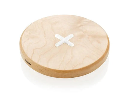 5W Wireless Charger aus Holz - Brauner Kabelloser Ladegerät, Nachhaltiges Design TK Gruppe® Grosshandel 