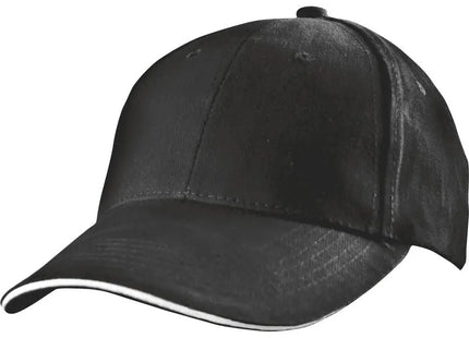 6-Panel Baseballmütze San Francisco - klassisch schwarz TK Gruppe® Grosshandel 