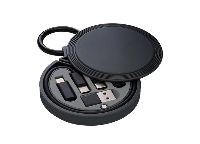 6-in-1 Ladekabel REEVES-CONVERTICS - Dunkelgrau-Schwarz TK Gruppe® Grosshandel 