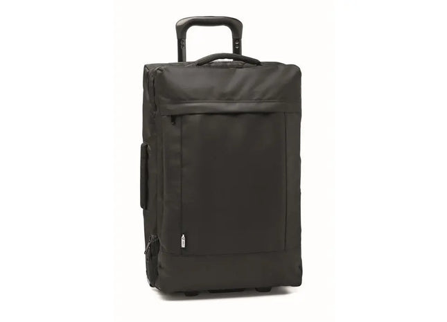 600D RPET Trolley ARTIC - Umweltfreundlicher Reise-Trolley aus recyceltem Material in Schwarz TK Gruppe® Grosshandel 