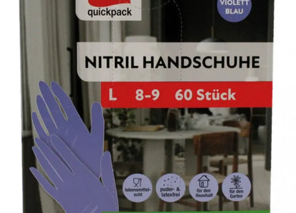 60er-Pack Nitril-Einweghandschuhe, Größe L – Robust & Latexfrei TK Gruppe® Grosshandel 