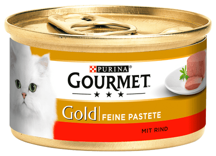 Purina Gourmet Gold Feine Pastete mit Rind 85g