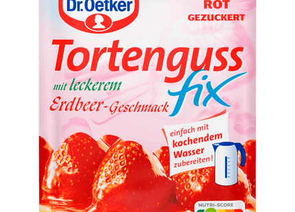 Dr, Oetker Tortenguss fix Erdbeer 50g