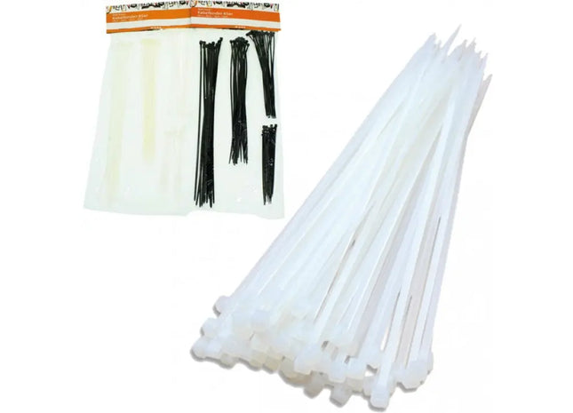 65er Pack Kabelbinder in 4 Größen sortiert: 25cm, 20cm, 15cm, 10cm - Vielseitige Befestigung TK Gruppe® Grosshandel 