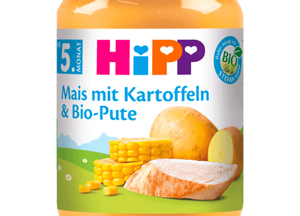 Hipp Mais mit Kartoffelpüree & Bio-Pute 190g