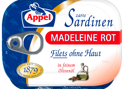 Appel Sardinen Madeleine rot in Olivenöl 80g