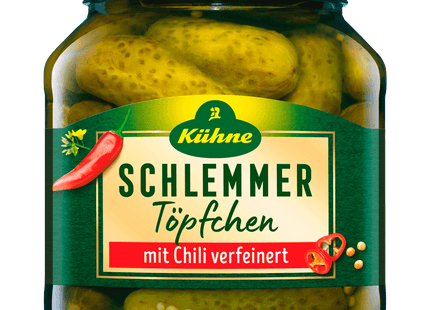 Kühne Schlemmertöpfchen scharfe Gürkchen 300g