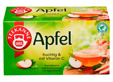 Teekanne Fruchtiger Apfel 60g, 20 Beutel