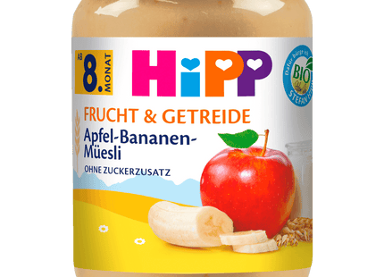 Hipp Frucht & Getreide Bio Apfel-Bananen-Müsli 190g