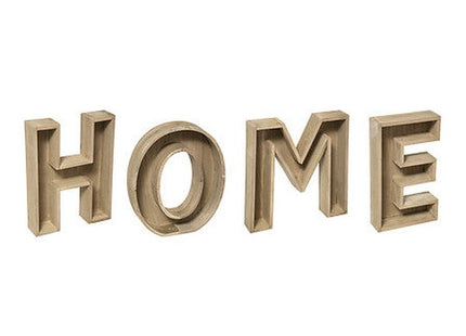 Wort zum Aufstellen "Home" Holz H26cm