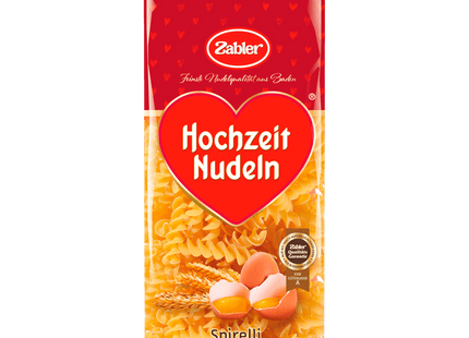 Zabler Hochzeit Nudeln Spirelli 250g