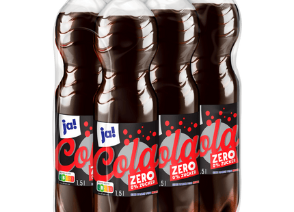 ja! Cola ohne Zucker 6x1,5l