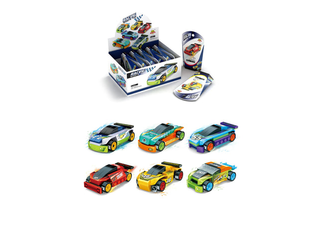 6Er-Set Sports Car Bausatz Aus Bausteinen - Verschiedene Modelle für Kinder TK Gruppe® Grosshandel 