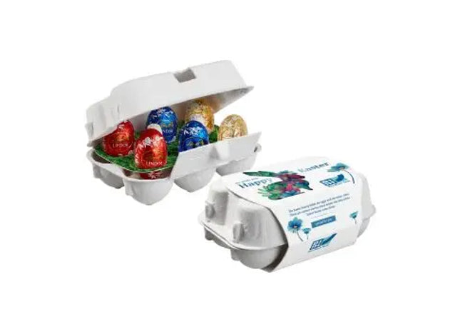 6er Karton Lindt Lindor Mini-Eier – personalisiert bedruckt TK Gruppe® Grosshandel 