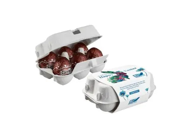 6er Ostereier-Karton mit Kinder Bueno Eiern – individuell bedruckt TK Gruppe® Grosshandel 