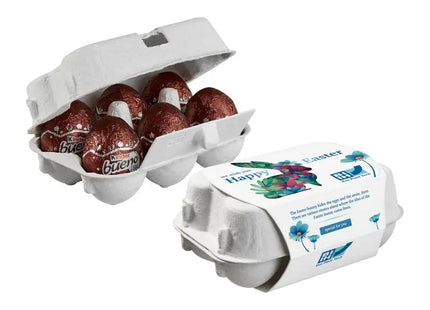 6er-Pack Osterkarton mit Kinder Bueno Schoko-Eiern, inklusive Personalisierung TK Gruppe® Grosshandel 