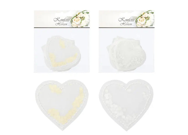 6er Set Herz-Konfetti, jeweils 2 pro Set, ca. 5cm - Ideal für Feiern TK Gruppe® Grosshandel 