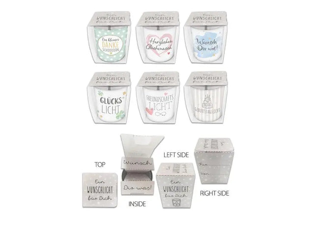 6er Set Zauberlichter in Präsentationsbox, Maße 6x7x6 cm TK Gruppe® Grosshandel 