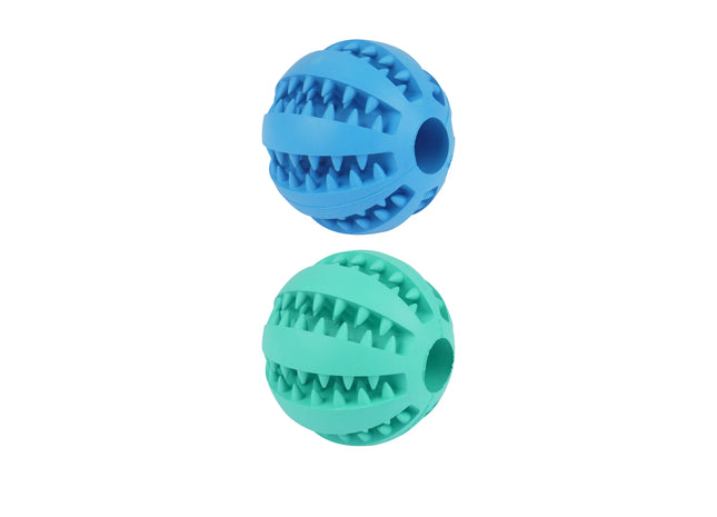 7 cm großer Hundeball – 2 verschiedene Farben – langlebiges Spielzeug für Hunde – geeignet zum Spielen und Training TK Gruppe® Grosshandel 
