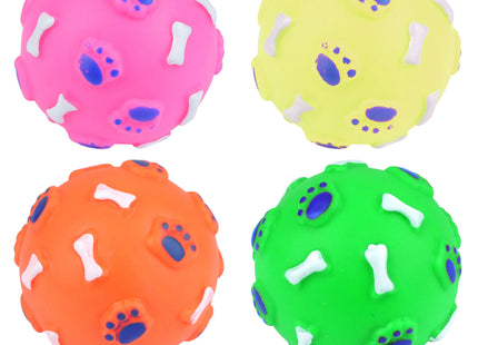 7 cm großer Hundeball – 4 verschiedene Farben mit Pfeife – interaktives Spielzeug für Training und Spaß TK Gruppe® Grosshandel 