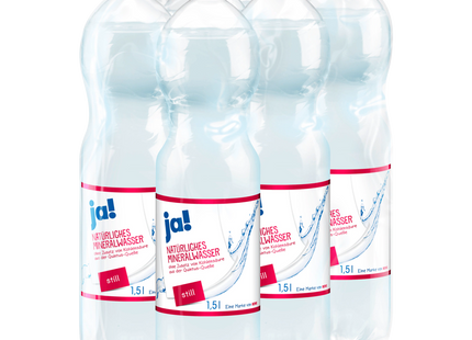 ja! Mineralwasser Still 6x1,5l