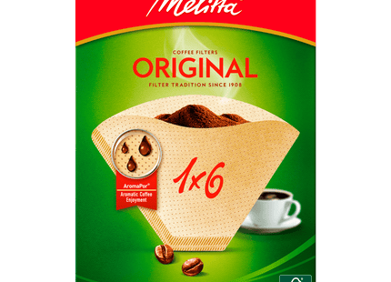 Melitta Filtertüten 1x6 naturbraun 40 Stück