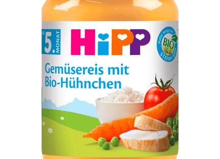 Hipp Gemüsereis mit Bio-Hühnchen 190g