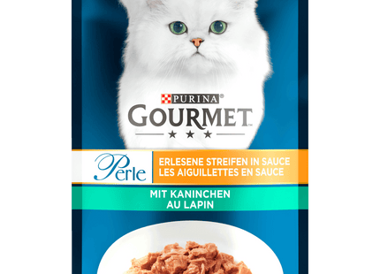 Gourmet Perle Erlesene Streifen mit Kaninchen 85g