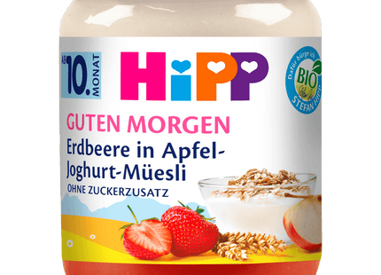 Hipp Guten Morgen Bio Erdbeere in Apfel-Joghurt-Müsli 160g