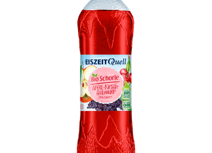 Eiszeit Quell Bio Schorle Apfel-Kirsch-Holunder 0,5l