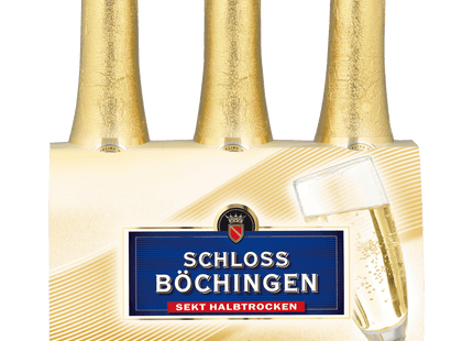 Schloss Böchingen Sekt halbtrocken 3x0,2l