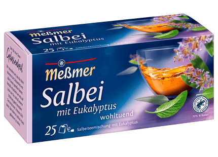 Meßmer Salbei-Mischung mit Eukalyptus 44g, 25 Beutel