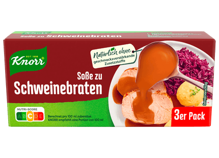 Knorr Soße zu Schweinebraten 3x0,25l