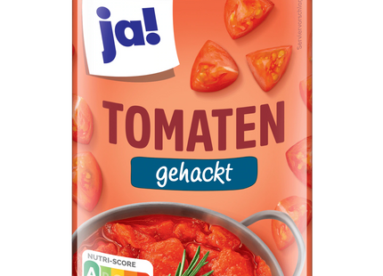 ja! Tomaten fein gehackt in Tomatensaft 400g