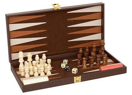 Spiel Backgammon Schach Jule Holz 40x5cm