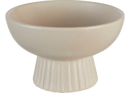 Chaya dekorative Schale Durchmesser 22 cm beige Keramik