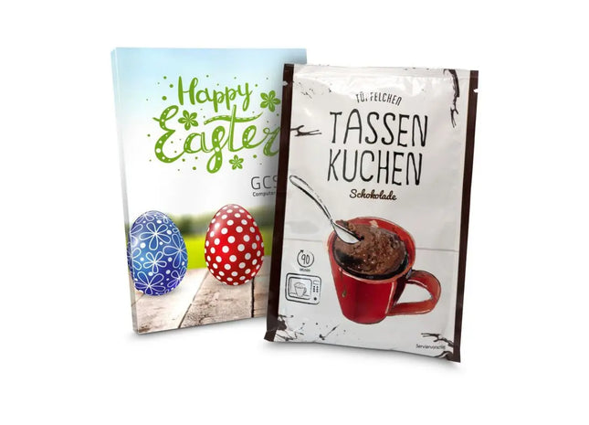 7g Tassenkuchen mit Standardmotiv Frohe Ostern - Süßer Ostergruß TK Gruppe® Grosshandel 