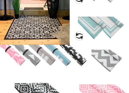 Wetterfester Teppich: 5/8 Dicke, Ca. 120x180cm, Robuster Outdoor-Teppich für Terrasse und Garten TK Gruppe® Grosshandel 