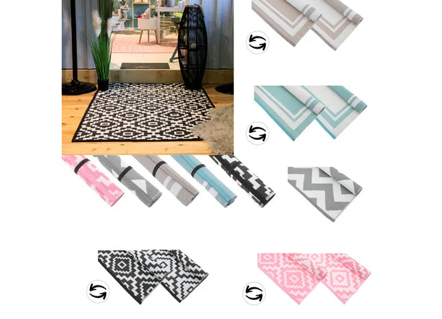 Wetterfester Teppich: 5/8 Dicke, Ca. 120x180cm, Robuster Outdoor-Teppich für Terrasse und Garten TK Gruppe® Grosshandel 