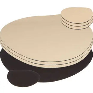 8-teiliges Platzset - Braun: Hochwertige Tischsets, langlebig, pflegeleicht, stilvoll, rutschfest TK Gruppe® Grosshandel 