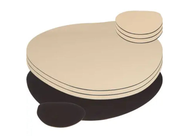 8-teiliges Platzset - Braun: Hochwertige Tischsets, langlebig, pflegeleicht, stilvoll, rutschfest TK Gruppe® Grosshandel 