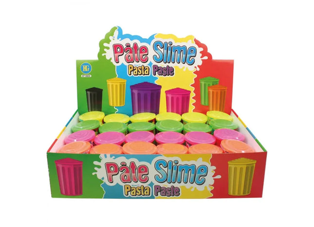 80g Slime in Fassdosen, Bunte Farbauswahl - Spaßiges Knet-Spielzeug im Display TK Gruppe® Grosshandel 