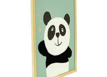 Andy Panda gerahmte bedruckte Leinwand 30 x 40 cm